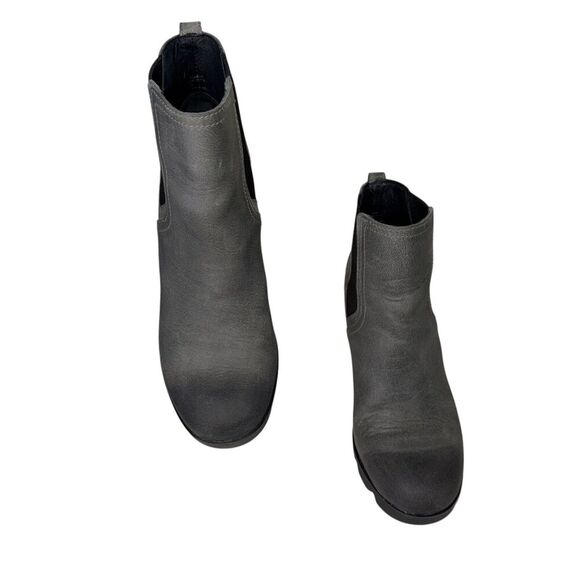 Sorel Shoes - Sorel JOAN UPTOWN Wedge Chelsea Boots Womens Sz 7.5 Gray Leather